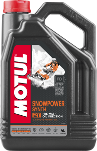 Motul Snowpower 2t Syn Engine Oil 4 Ltr 4/case