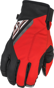 Fly Racing Title Gloves Black/red Sz 07
