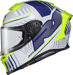 Scorpion Exo Exo-r1 Air Full Face Helmet Juice White/blue Xl