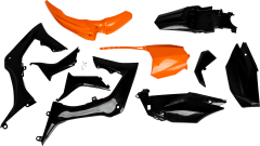Acerbis Full Plastic Kit Honda Orange/black