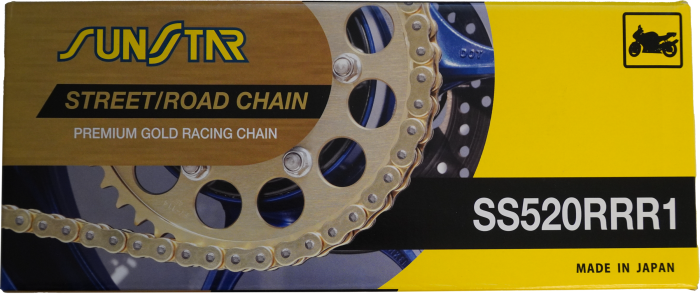 Sunstar Chain Rrr1 Sealed 520x116 Gld/gld  Gold