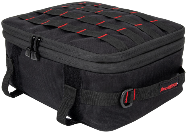 Moto Pockets Top Box Bag Black 12"x10"x4.5"  Black