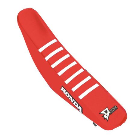 D-cor Seat Cover 2018 Geico Red/white W/ribs